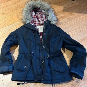 Spring and fall black coat women medium Hollister